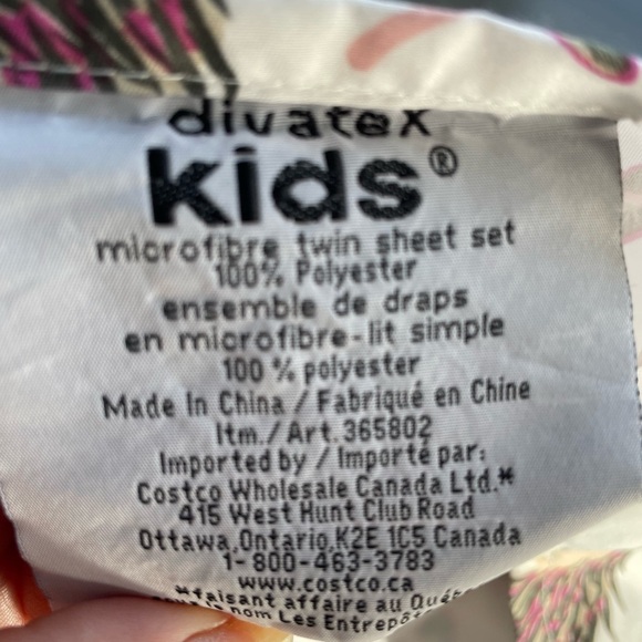 2 Twin Flat Sheets Mushrooms and Hedgehogs - Picture 5 of 9